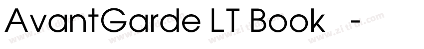 AvantGarde LT Book 中字体转换
